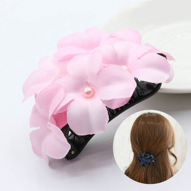 Fashion Hair Bow for Women Ribbon Bow Tie Hairpins Elegant Ladies Hairgrips Headwear Braiding Hair Accessories Hair Clips