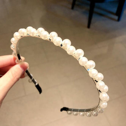 2022 New Women Elegant Full Pearls Hairbands Sweet Headband Hair Bundle Lady Hair Hoops Fashion Accessories