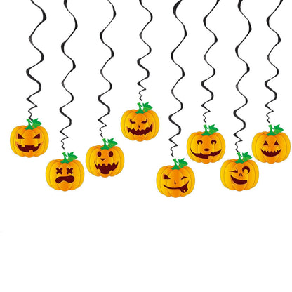 6pc Ceiling Hanging Swirl Halloween Party Hanging Decoration Home Horror House Festival Party Supplies DIY Event Party Ornaments