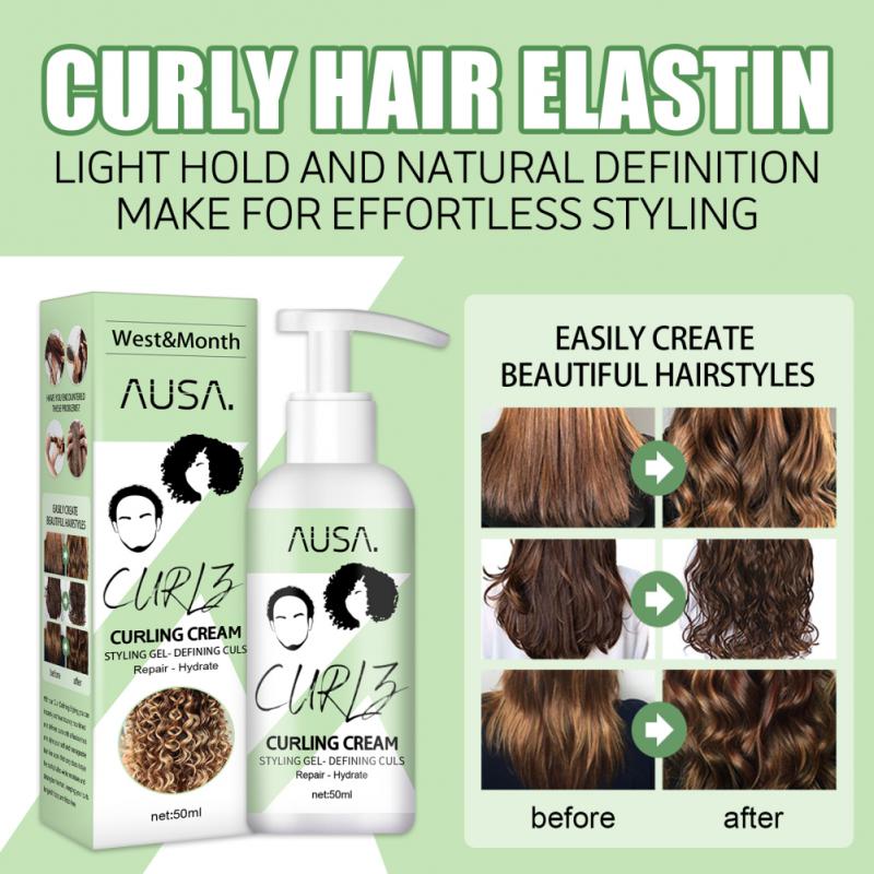 Hair Elastin Fluffy Perfect Curly Hair Quick-acting Prevent Frizz,Restore Elasticity Control Hairstyle Hair Care Styling Cream