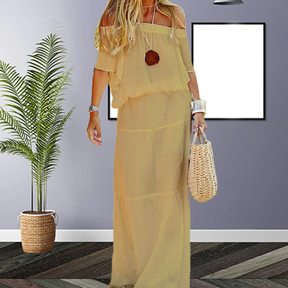 qgtao Party Dress for Women 2024 Summer Bandage Dress Red Elegant Ruffles Sexy One Shoulder Black Bodycon Loose Dress Outfts vestidos