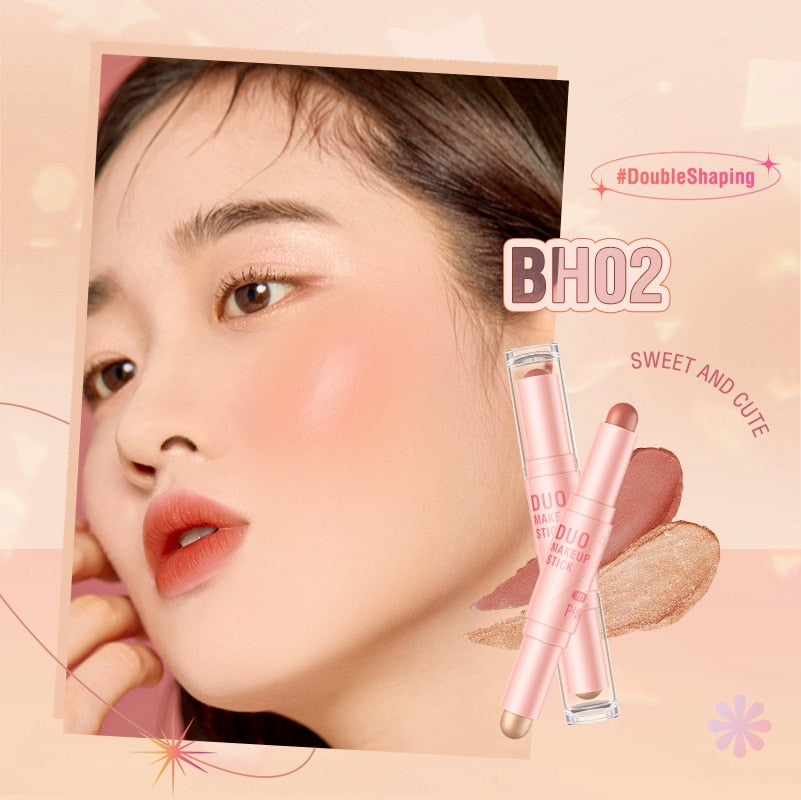 Double Head Concealer Pen Face Makeup Waterproof Contouring Foundation Contour Blush Highlighter Stick Cosmetics