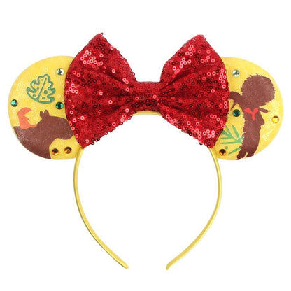 Children Hair Accessories Kids Party Encanto Headband Baby Bridesmaid Mouse Ear Hair Band Teens Wedding Sparkle Sequins Headwear