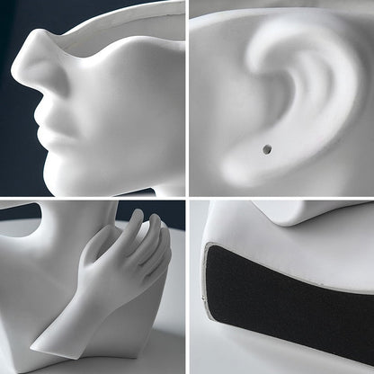 Nordic Style Ceramic Vase Woman Body Model Modern Body Art Vase Home Decoration Creative Flower Pot Living Room Decoration