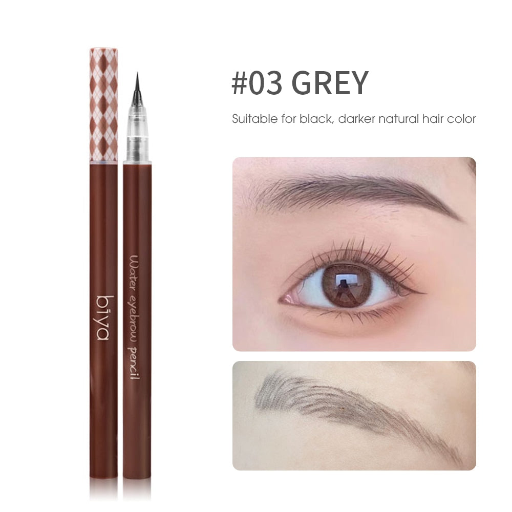 0.01mm Head Eyebrow Pencil Sweat-proof  Ultra Fine Liquid Eeyeliner Lying Silkworm Pen Lasting Waterproof Makeup Eye Cosmetics