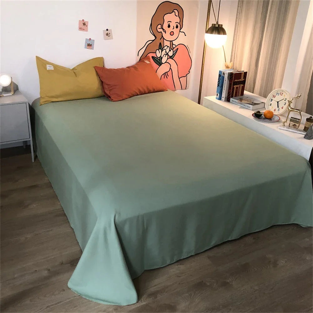 Yeknu 100% Cotton Bedding Set Duvet Cover Bed Sheet Pillowcase Skin Friendly Quilt Cover Set Bedroom Decor King Size Double Bed Sets