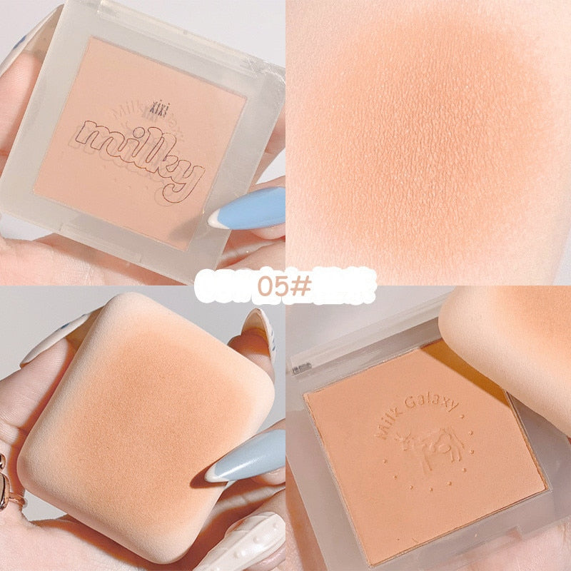 Soft Matte Blush Mini Portable Natural Blush Palette Peach Pink Red Rouge Cheek Long-lasting Nude Makeup Cosmetic Face Makeup