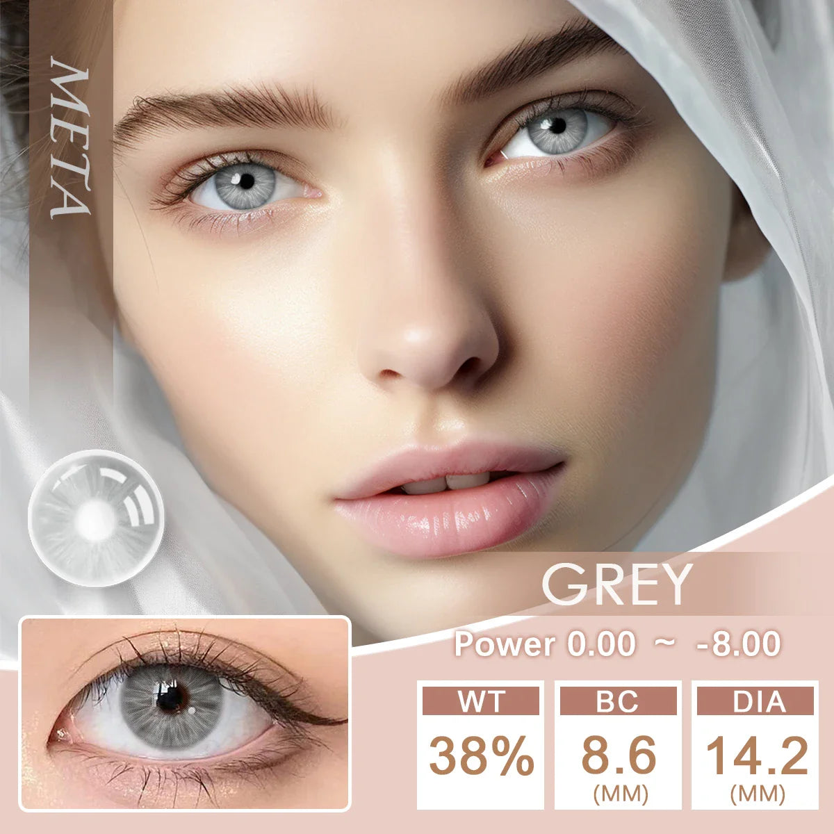 qgtao Hot Sale Natural Colored Contact Lenses Half Year Color Contact Lenses Multicolored Colored Contact Lens Blue Eye Lens