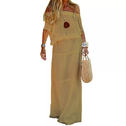 qgtao Party Dress for Women 2024 Summer Bandage Dress Red Elegant Ruffles Sexy One Shoulder Black Bodycon Loose Dress Outfts vestidos