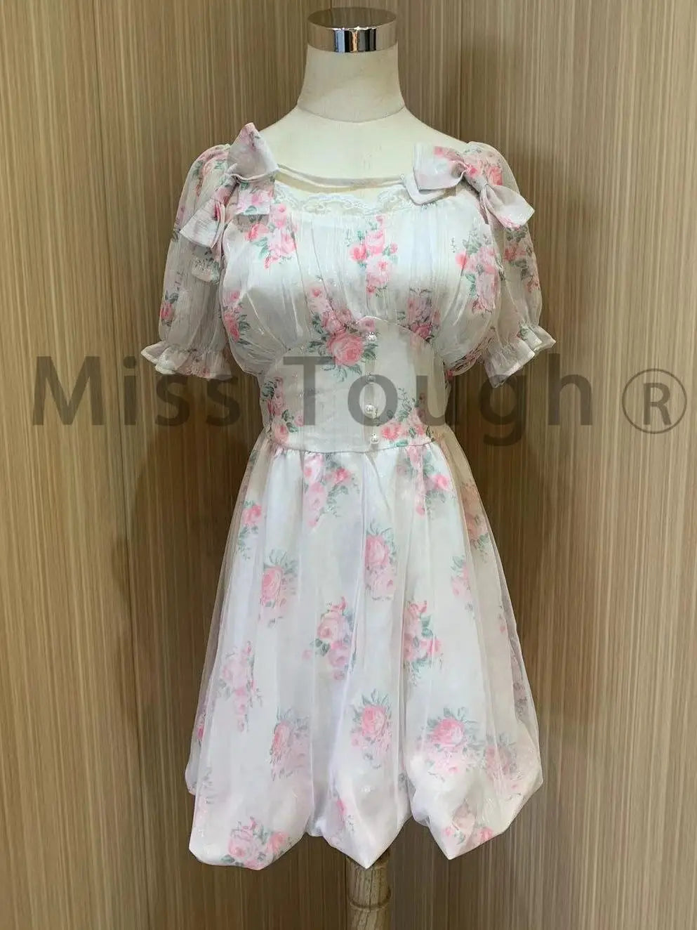 qgtao Summer Floral Sweet Mini Dress Women Print French Elegant Fairy Dress Female Korean Fashion Cute Party Mini Dress Summer 2024