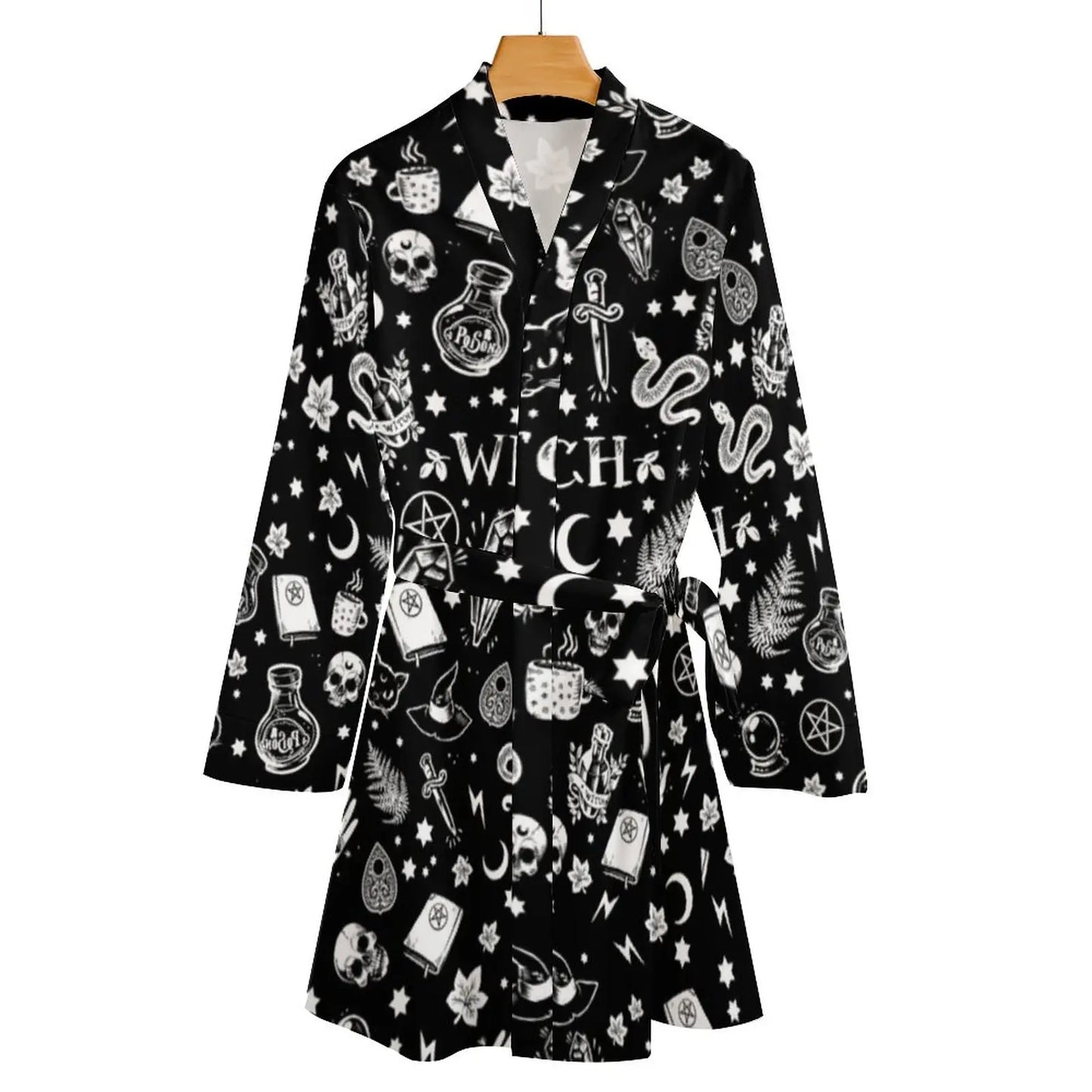 qgtao Pajama Robe Witch Wrap Christmas Dress Women Pattern New Vintage Sleepwear