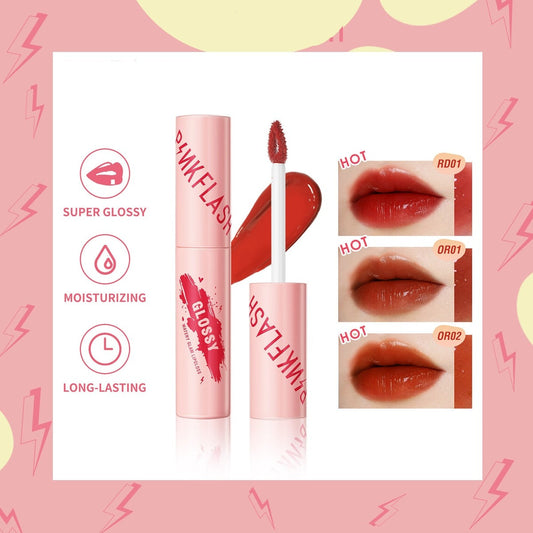 Super Glossy Mosturizing Liquid Lipstick Waterproof Long-lasting Non-sticky High Pigment Lip Gloss Makeup Cosmetics