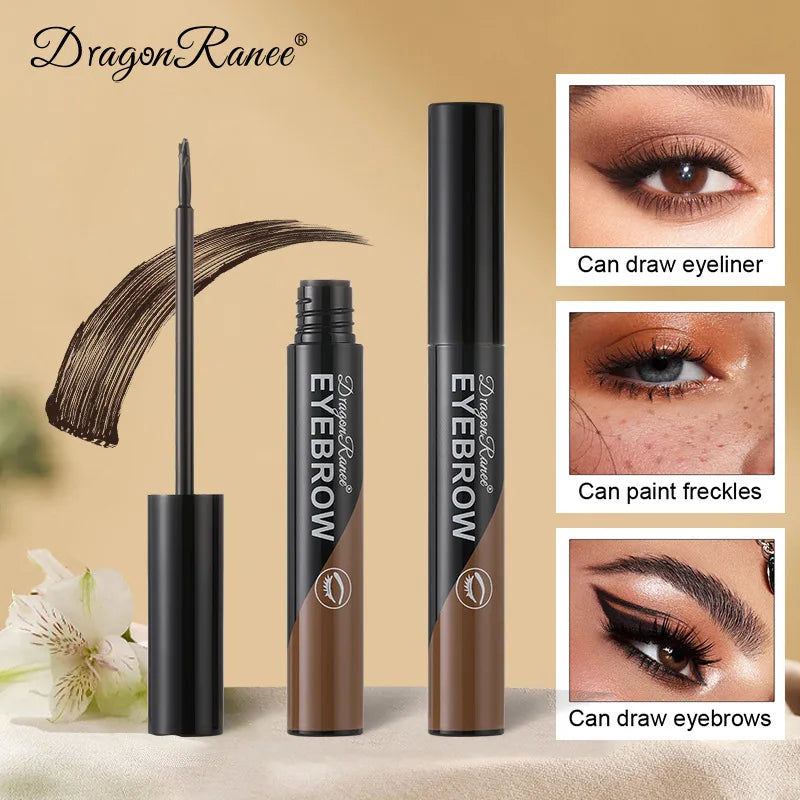 qgtao  -  Peel-off Eyebrow Gel Natural Brow Tattoo Black Brown Tint Makeup Waterproof Lasting Eye Brow Enhancers Liquid Gel Tear Wear Easy