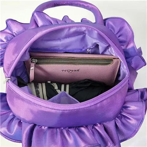 qgtao Gothic Purple Y2k Hand Bag Women New Dark Lolita Soft Chic Handle Purse Female Vintage Flower Cute Mini Bag Bolso Mujer