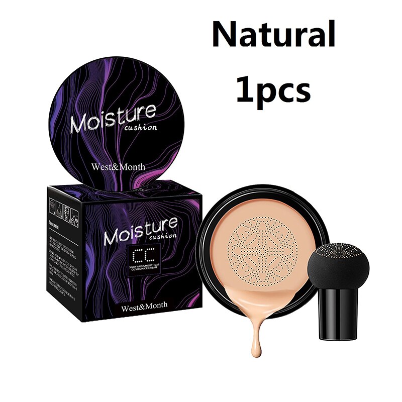 BB Cream Foundation Concealer Air Cushion Mushroom Head CC Whitening Makeup Cosmetics Waterproof Brighten Face Base Tone