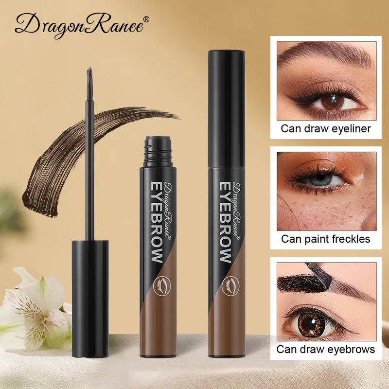 qgtao  -  Peel-off Eyebrow Gel Natural Brow Tattoo Black Brown Tint Makeup Waterproof Lasting Eye Brow Enhancers Liquid Gel Tear Wear Easy