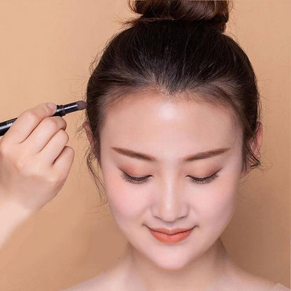 Waterproof Hair Shadow Powder Makeup Hairline Dye Contour Stick Hair Root Edge Cover Natural Hairline Eyebrow Filling Pen 1PCS