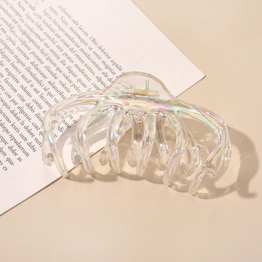 1PC Korean Solid Large Hair Claw Elegant Acrylic Hairpins Barrette Crab Hair Clips for Women Girls Headwear Hair Accessories