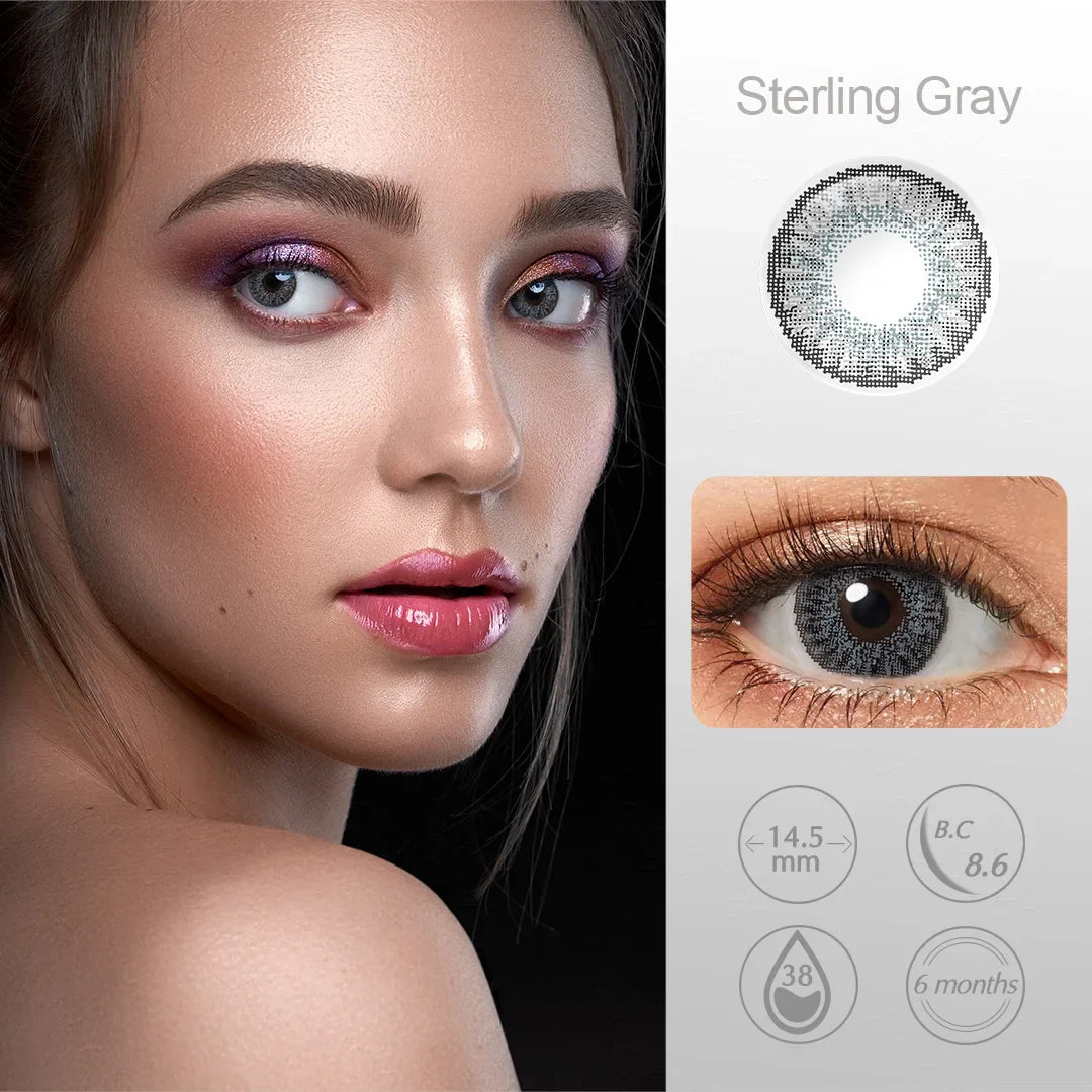 qgtao Colored Contact Lenses For Eyes 1 Pair Color Contact Lenses 3 TONE Color Lens Eyes Contacts