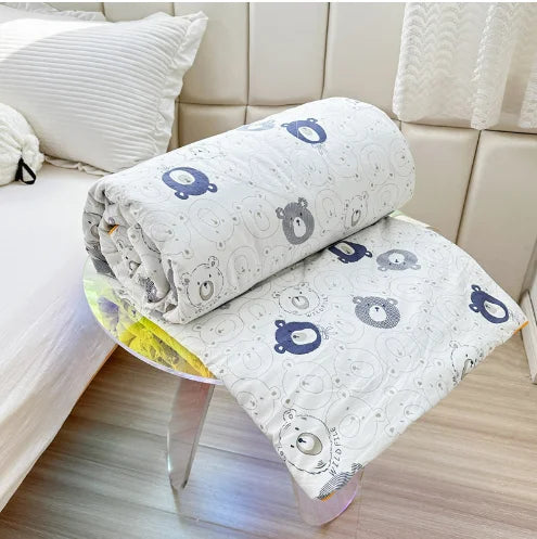 Yeknu Quilt Double Layer Yarn Soybean Fiber Mother And Baby Grade Soft Glutinous Summer Cool Quilt Comfortable Breathable Home Textile