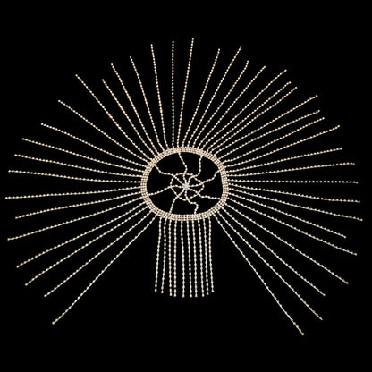 Stonefans Flash Long Tassel Hair Chain Rhinestone Head Chain for Women Nightclub Crystal Headband Hat Bridal Headpiece Jewelry