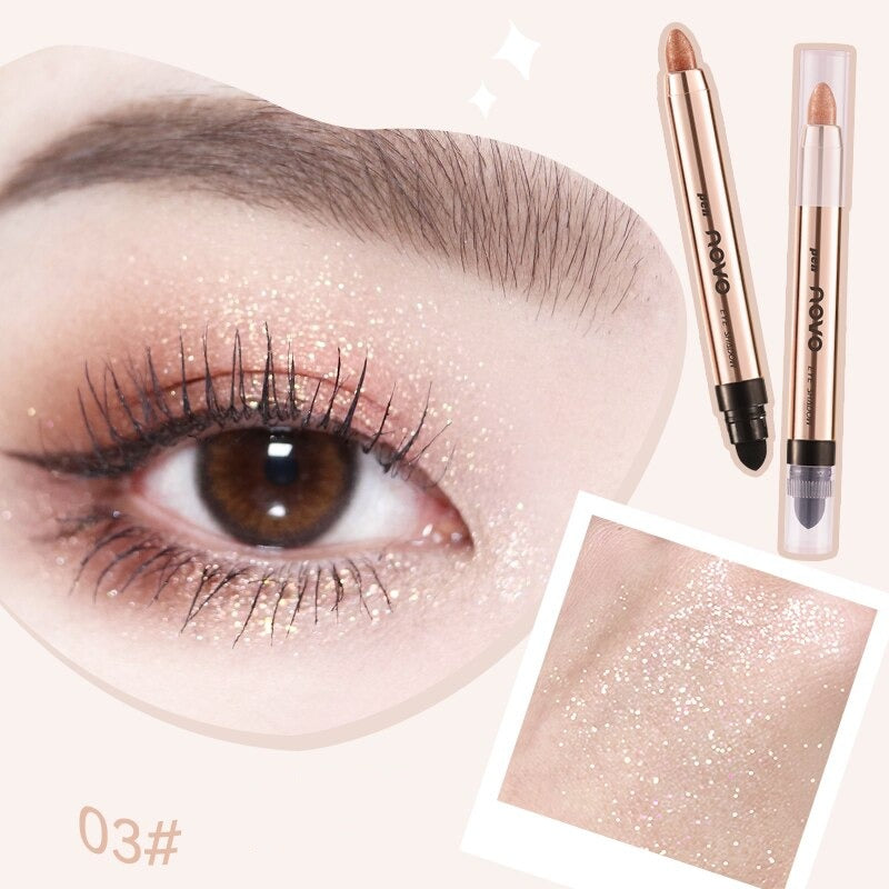 Sparkling Golden Highlighter Eyeshadow Pencil Glitter Pearlescent Silkworm Pen Long Lasting Shiny Eye Shadow Makeup Eyeliner Pen