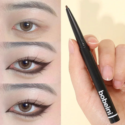 qgtao Waterproof Eyeliner Gel Pencil Black Brown White Lasting Not Blooming Smooth Matte Eye Liner Silkworm Pencil Eye Makeup Cosmetic