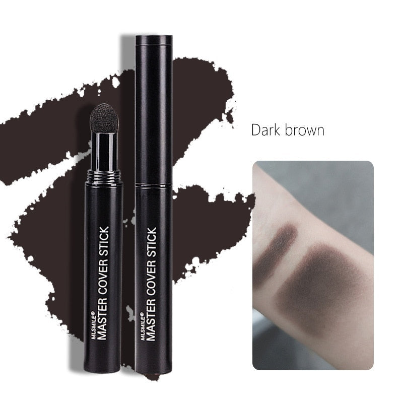 Waterproof Hair Shadow Powder Makeup Hairline Dye Contour Stick Hair Root Edge Cover Natural Hairline Eyebrow Filling Pen 1PCS