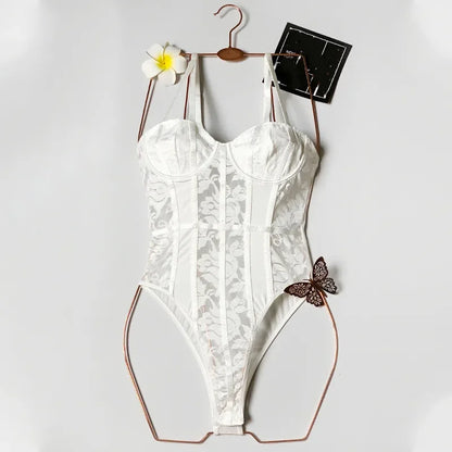 Summer Bodycon Jumpsuit Women Bottom Lace Body Ropa De Mujer Sexy Romper Thin One-pieces Playsuit Woman Clothes Macacao Overalls