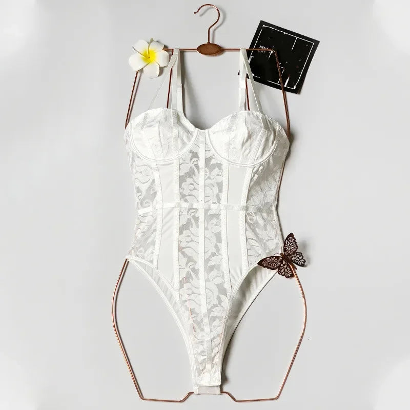 Summer Bodycon Jumpsuit Women Bottom Lace Body Ropa De Mujer Sexy Romper Thin One-pieces Playsuit Woman Clothes Macacao Overalls