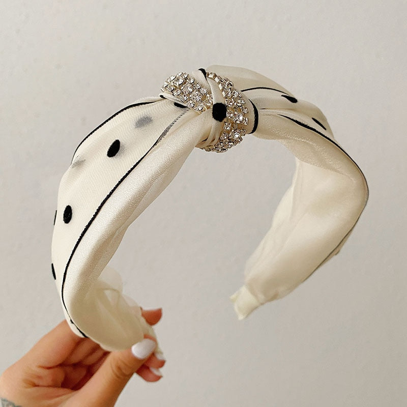 Solid Fabric Satin Hair Scarf Band Hairband for Women Girl Korea Headbands Fashion Accessorie