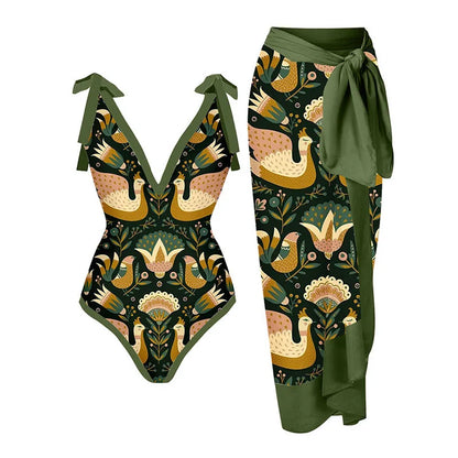 qgtao New Arrival Push Up Women Bikini Set Floral Printed Ruffle Bikinis Strappy Bandage Swimwear Brazilian Biquini Bathing Suit