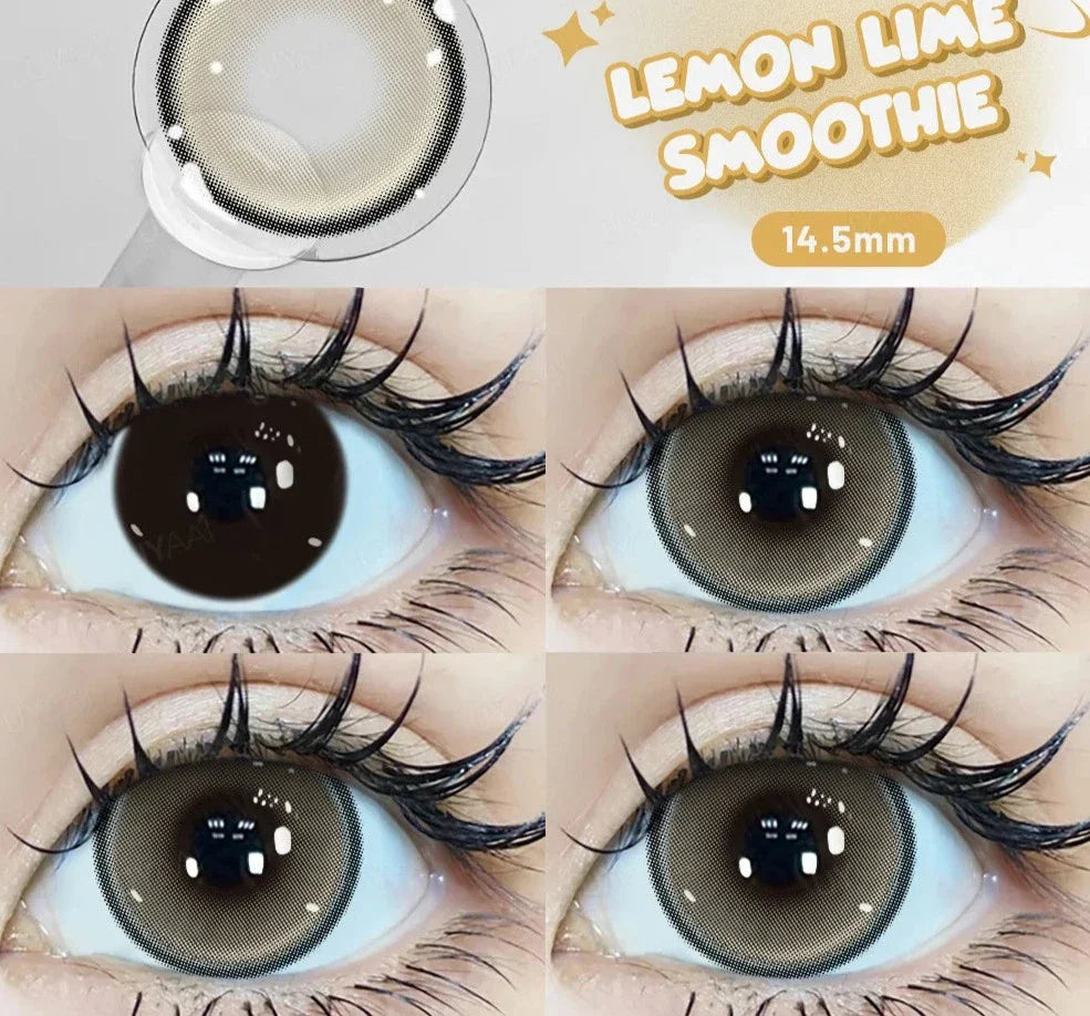 15mm Big Diameter Black Lenses 14.5mm Lenses  Colored Contact Lenses for Eyes Big Eye Lenses Natural Look Lenses