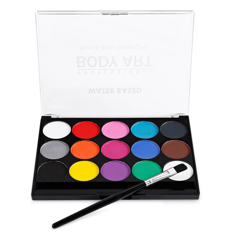 qgtao  10 Colors Face and Body Painting Water-based Oil Painting Halloween Party Makeup Beauty Tools Wholesale Body Painting Palette