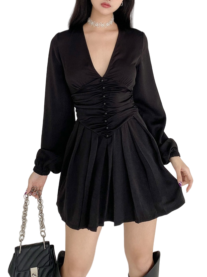 Black Elegant Vintage Dress