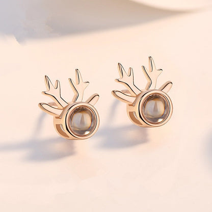 Cute Christmas Elk Dangle Earrings For Women Charm Xmas Deer Star Bowknot Round Ball Drop Earring Girls New Year Party Jewelry