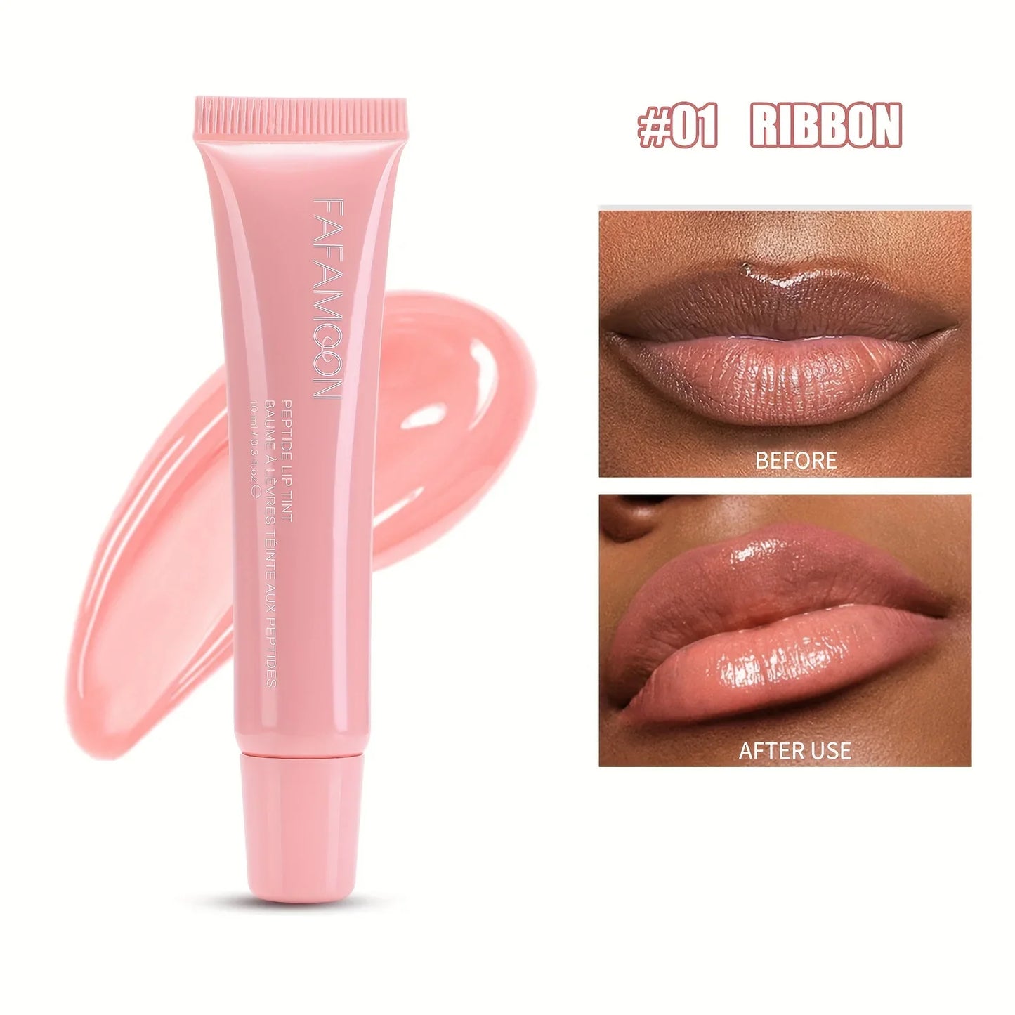 qgtao 5-color glossy lip balm, moisturizing, hydrating and lightening lip lines, fruity makeup liquid, tinted lip balm suitable for da