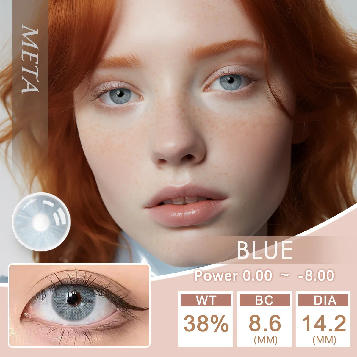 qgtao Hot Sale Natural Colored Contact Lenses Half Year Color Contact Lenses Multicolored Colored Contact Lens Blue Eye Lens