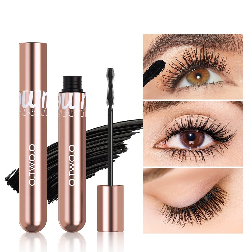 Mascara 4d Silk Fiber Mascara Waterproof Extra Volume Smudge-proof Curling Lengthening Eyelash Extension Eye Makeup Tool