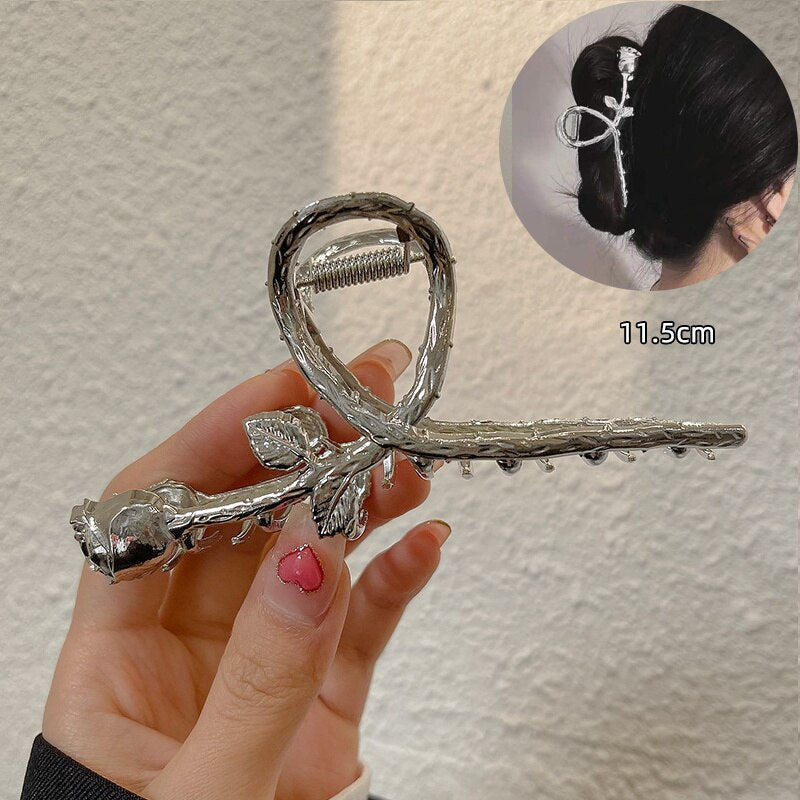 Fashion Women Hair Claw Clips Bath Crab Korean Pearl Cross Hairpins Barrette Headwear for Girls Fashion Hair Accessories Gift