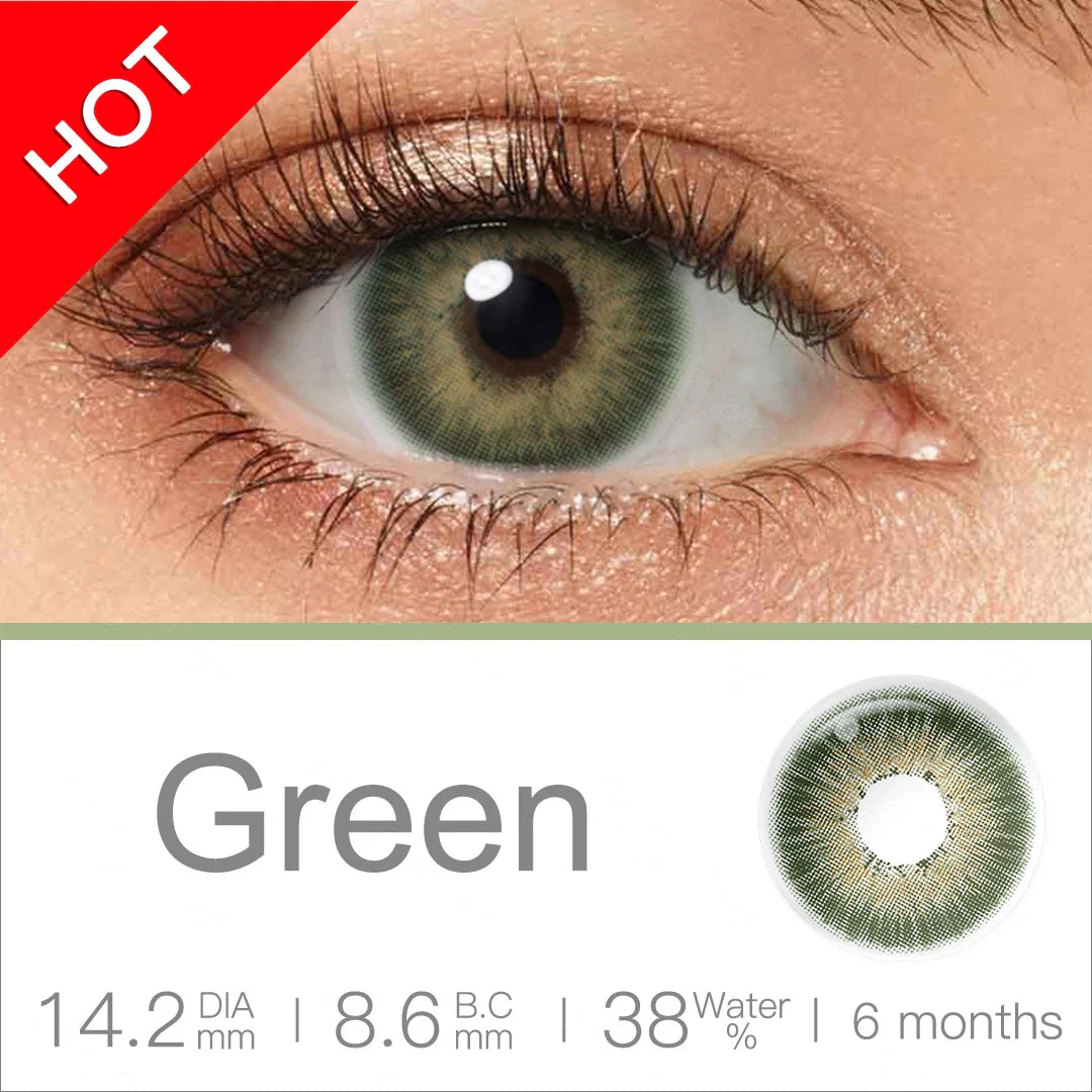 qgtao Colored Contact Lenses Natural Look Brown Eye Lenses Beauty pupils Blue contact Lenses Eye Cosmetic Color Lens