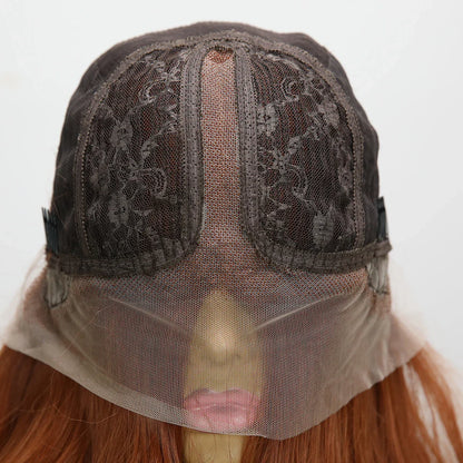 qgtao  -  Natural Fashion Handmade Lace Women's Wig Orange Wave Wig Curly Women's Party Lolita Cosplay Wig