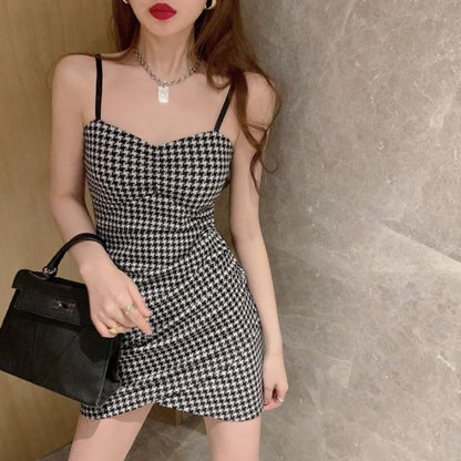 Short plaid dress
