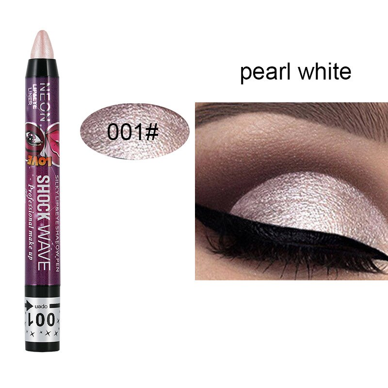 Pearlescent Eyeshadow Pencil Waterproof Long Lasting Glitter Highlighter Contouring Lying Eye Shadow Stick Eyes Makeup Cosmetic