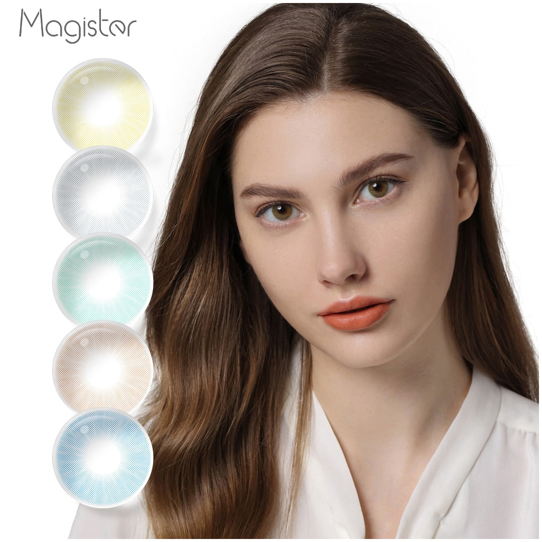 Magister Natural Eye Color Lens QUEEN Series Colored Contact Lenses Yearly Color Contact Lenses Eye Lens For Women and Men