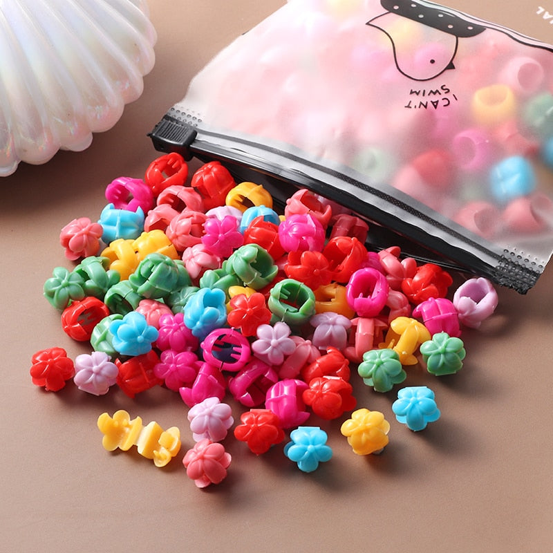 40Pcs Girls Cute Colorful Hair Clips Flower Star Crown Small Hair Claws Kids Sweet Hairpin Cartoons Fashion Hair Accessories