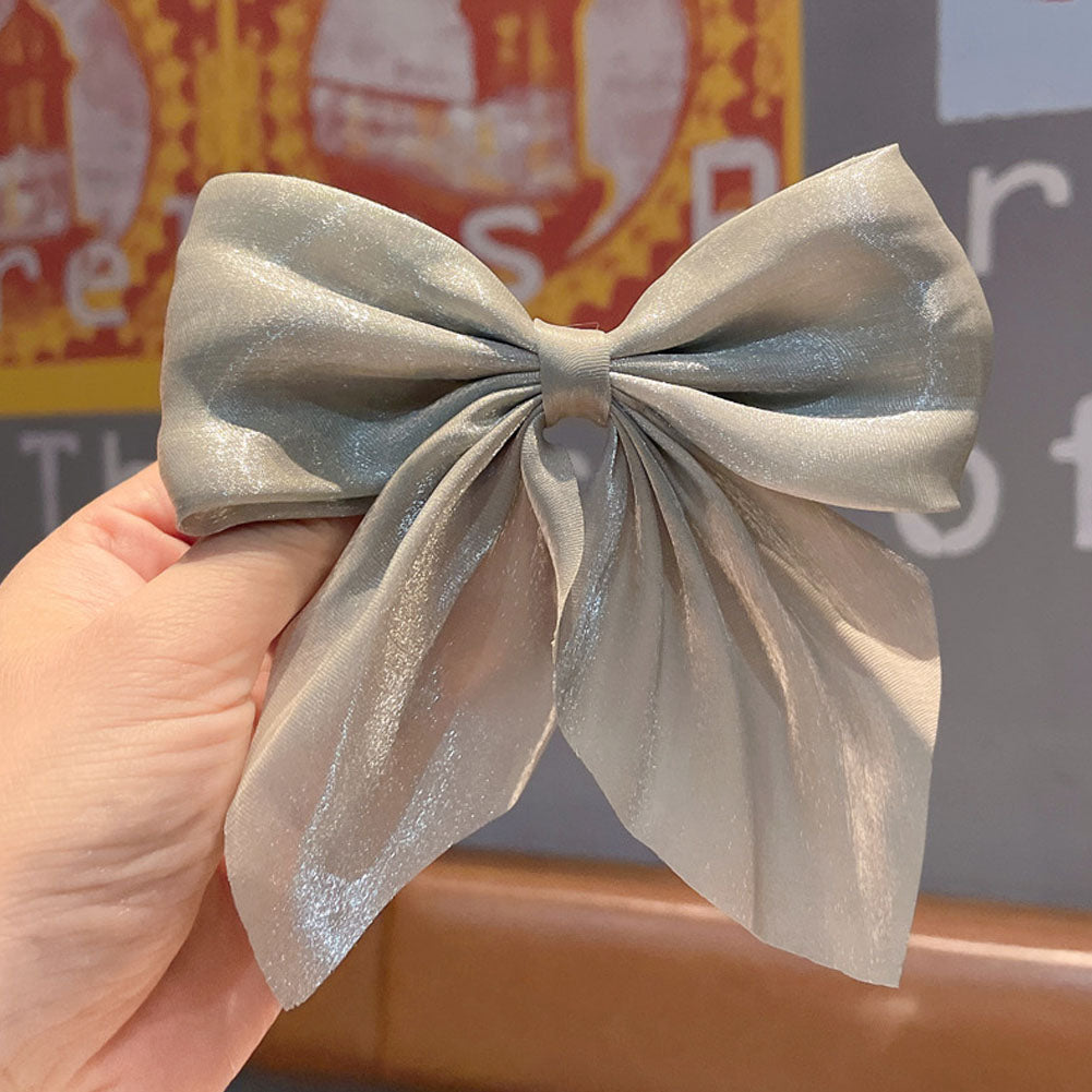 Wild Big Large Fashion Women Girls Hair Band Trendy Hairpin Casual Hair Clip Cute Ribbon Bow Ladies accessories Big Bow Barrette