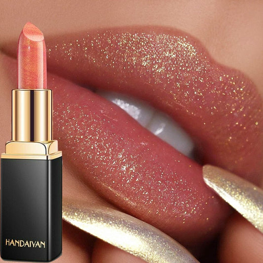 9 Colors Glitter Nude Lipsticks Waterproof Makeup Sexy Matte Lipsticks Long Lasting Mermaid Shimmer Lip Stick Pigment Cosmetic