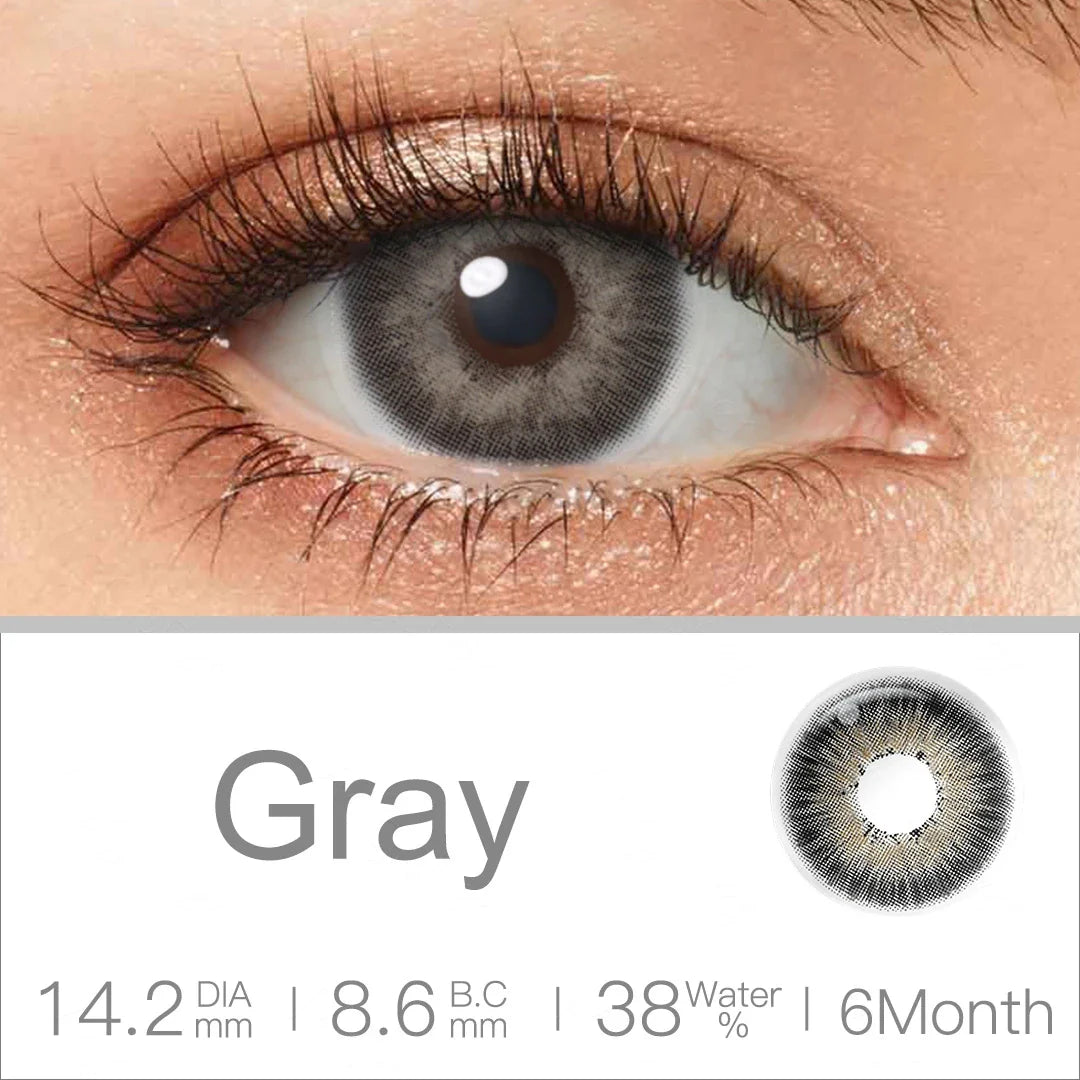 qgtao Colored Contact Lenses Natural Look Brown Eye Lenses Beauty pupils Blue contact Lenses Eye Cosmetic Color Lens