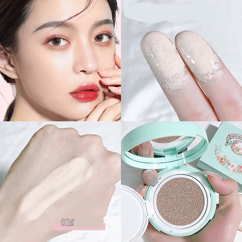 Cartoon Cute Air Cushion BB Cream Oil-Control Moisturizing Long Lasting Matte Concealer Foundation Waterproof Face Base Makeup